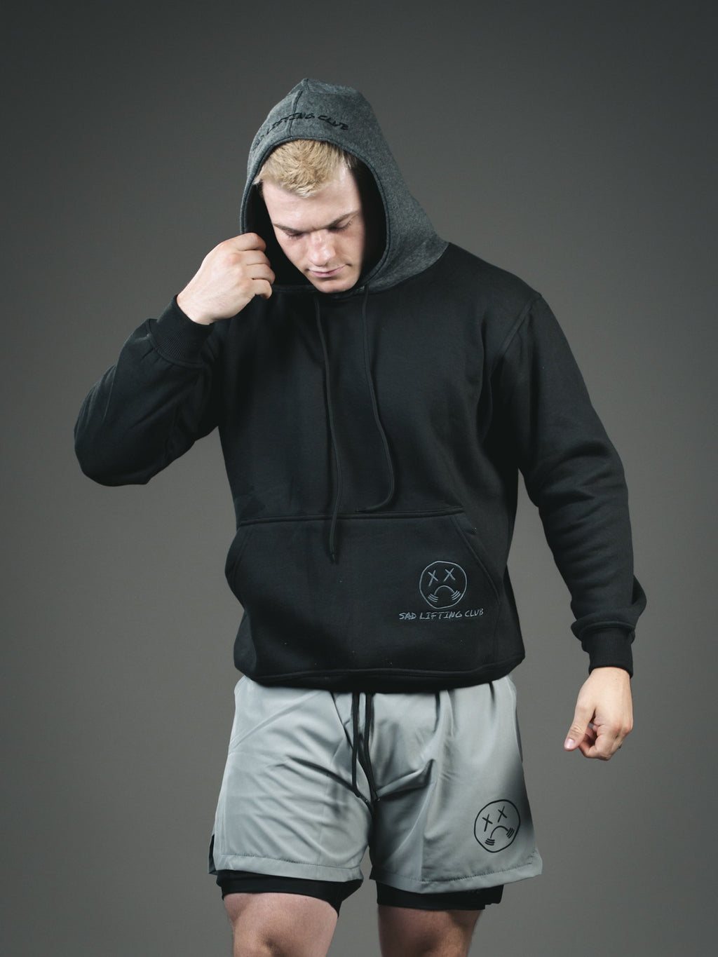 Black/Grey Two Tone Hoodie (4)
