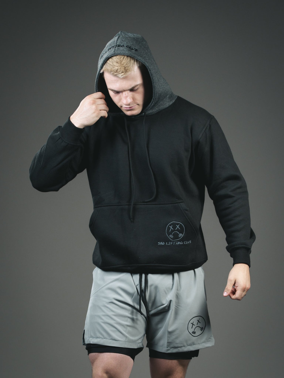 Black/Grey Two Tone Hoodie (4)