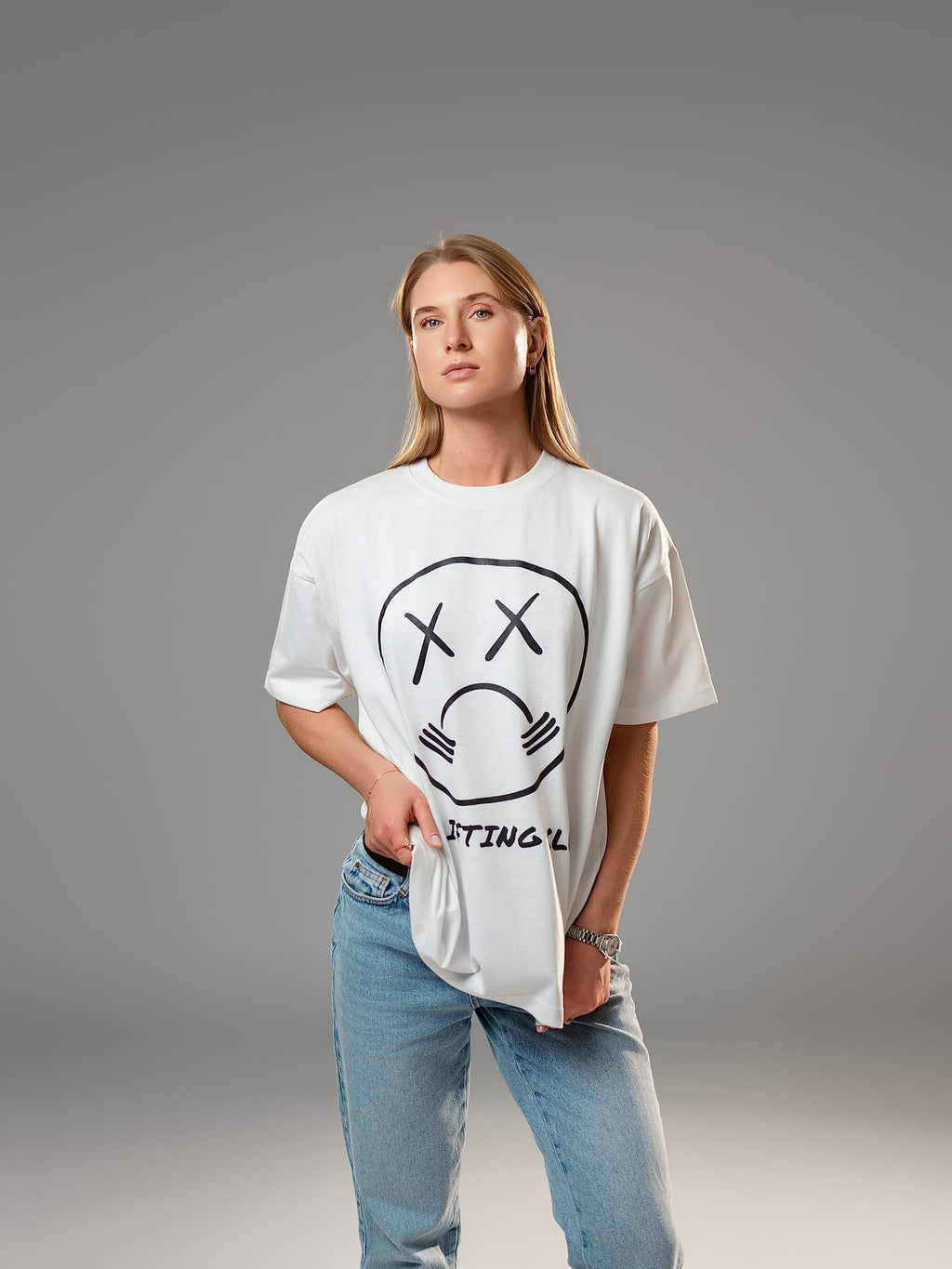 White Oversized Tee