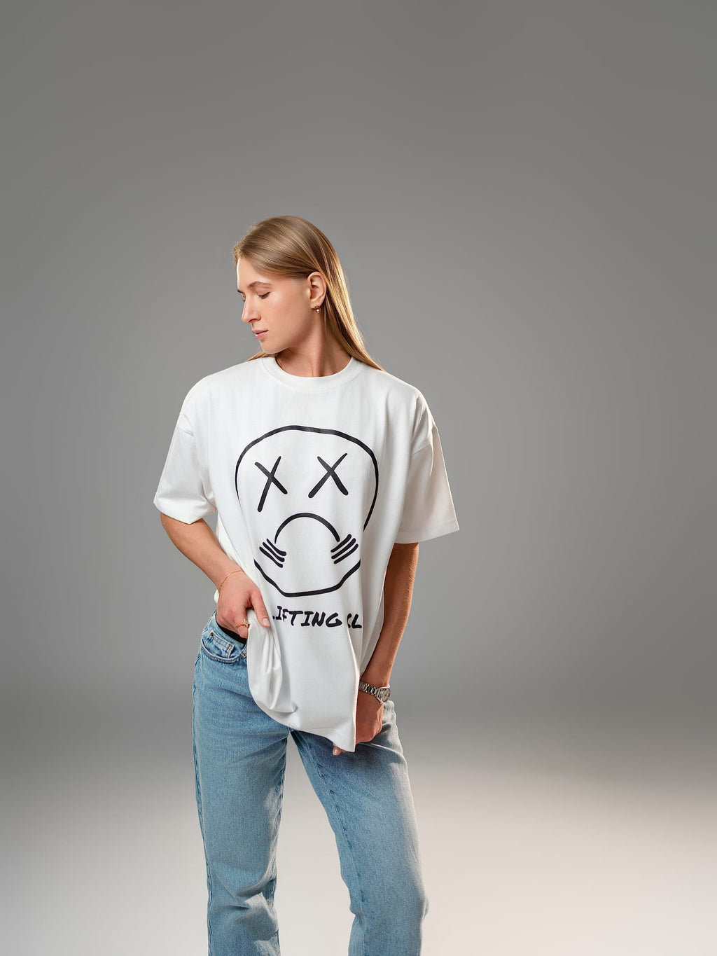White Oversized Tee