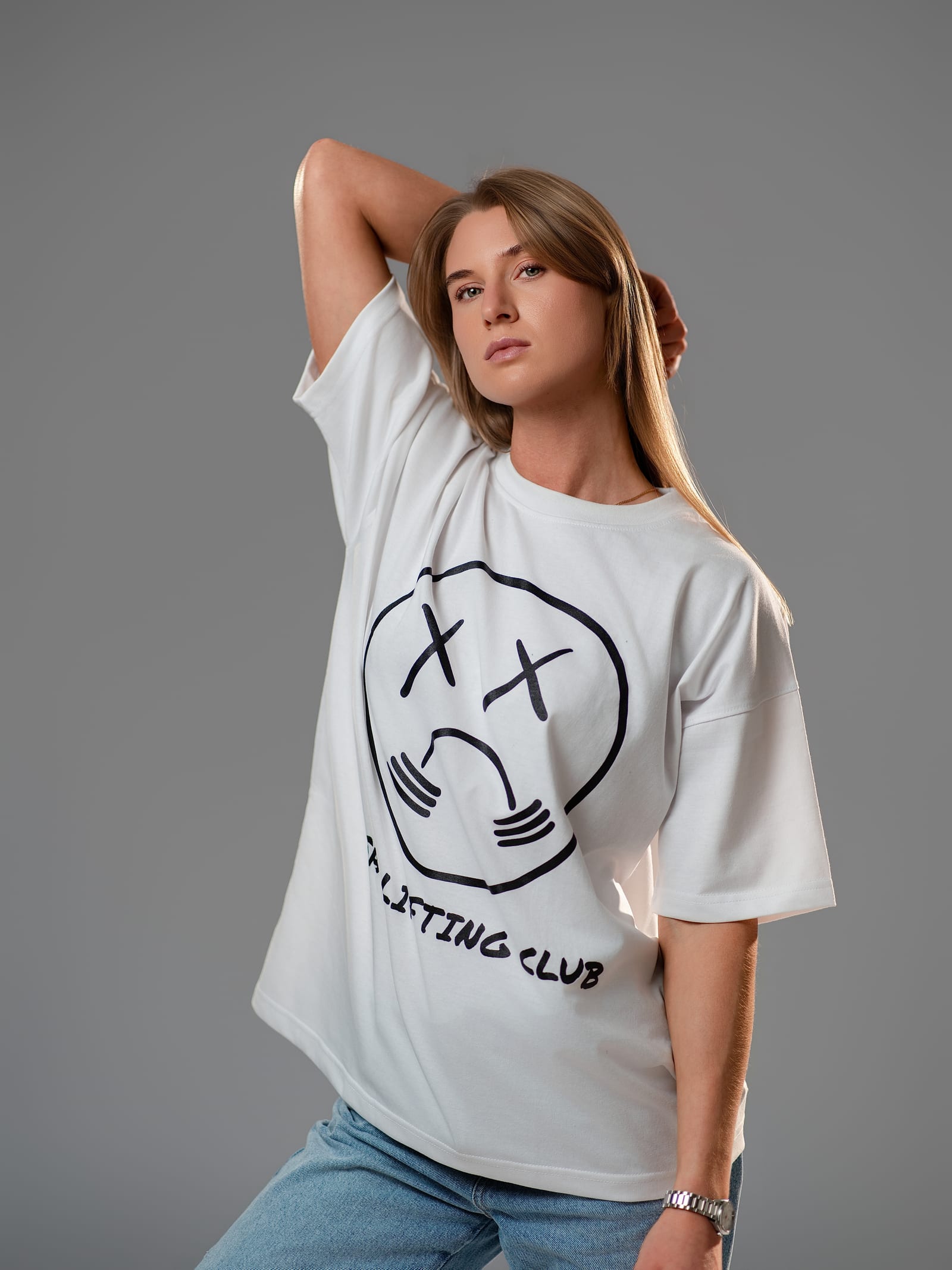 White Oversized Tee