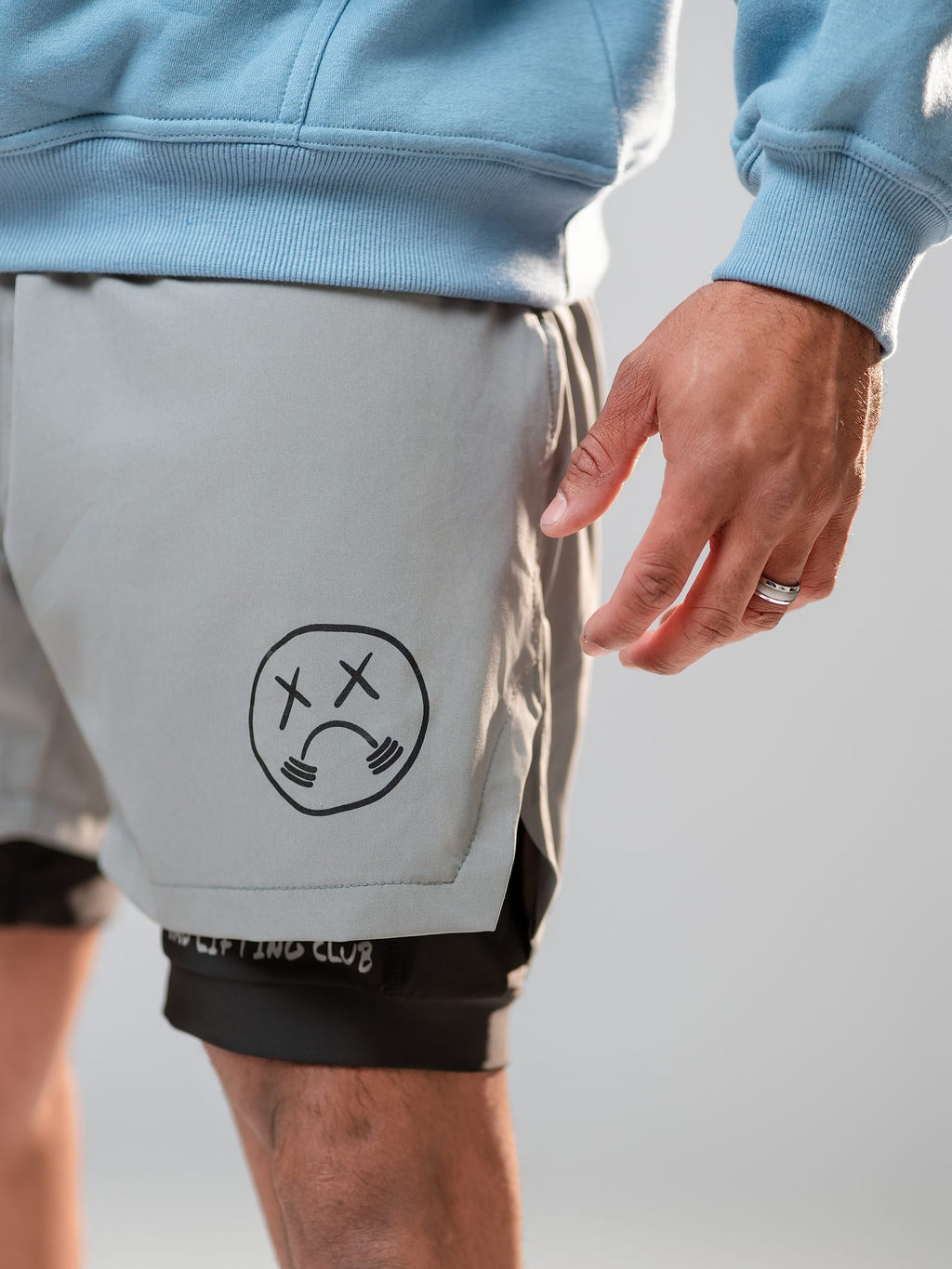 Grey Compression Shorts