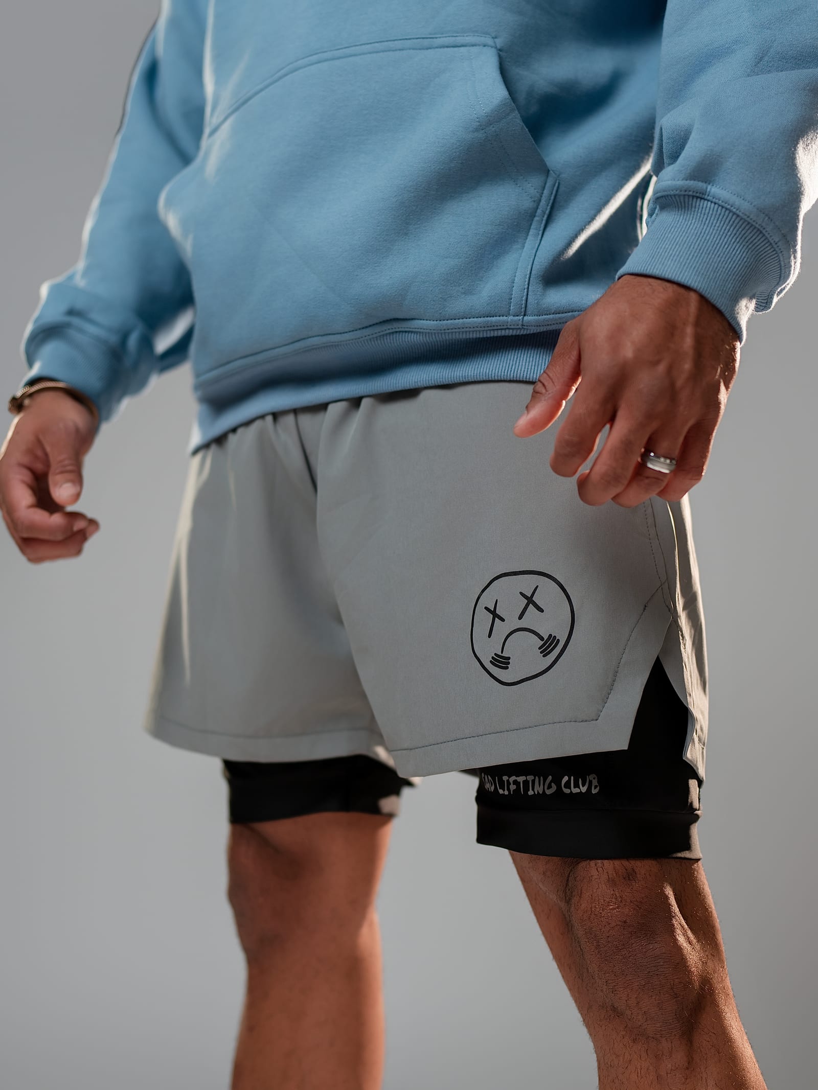 Grey Compression Shorts